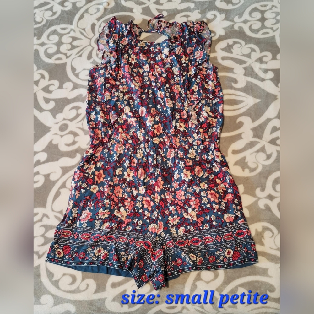 Floral Sleeveless Romper